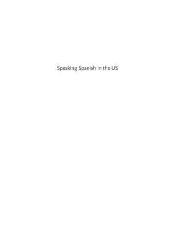 Portada del libro «Speaking Spanish in the US», de Janet M. Fuller, Jennifer Leeman