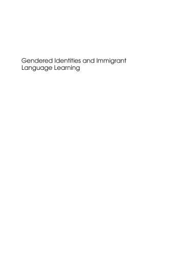 Portada del libro «Gendered Identities and Immigrant Language Learning», de Julia Menard-Warwick