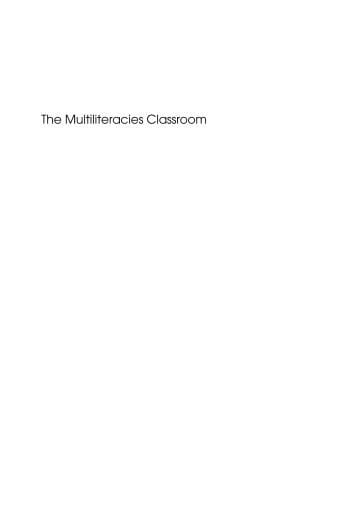 The Multiliteracies Classroom