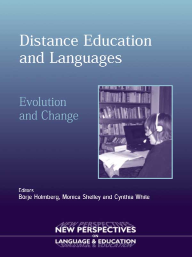Portada del libro «Distance Education and Languages»