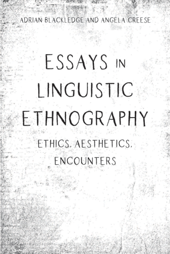 Portada del libro «Essays in Linguistic Ethnography»