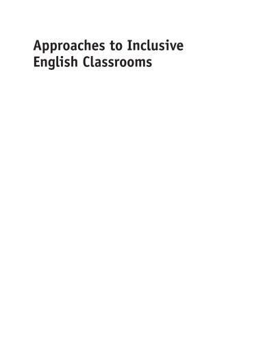 Portada del libro «Approaches to Inclusive English Classrooms», de Kate Mastruserio Reynolds