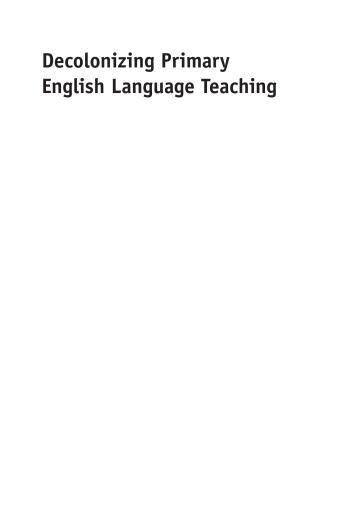 Portada del libro «Decolonizing Primary English Language Teaching», de Mario E. López-Gopar