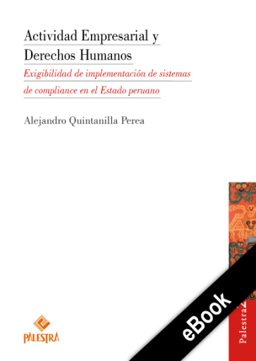 Portada del libro «Actividad empresarial y derechos humanos», de Alejandro Quintanilla Perea