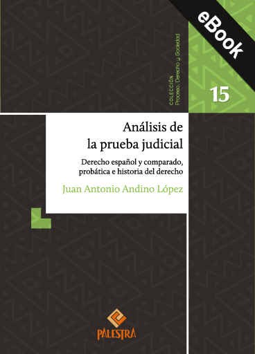 Portada del libro «Análisis de la prueba judicial», de Juan Antonio Andino López