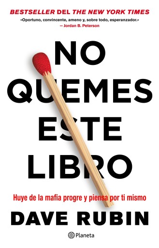 Portada del libro «No quemes este libro», de Dave Rubin