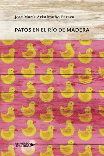 Patos en el río de madera