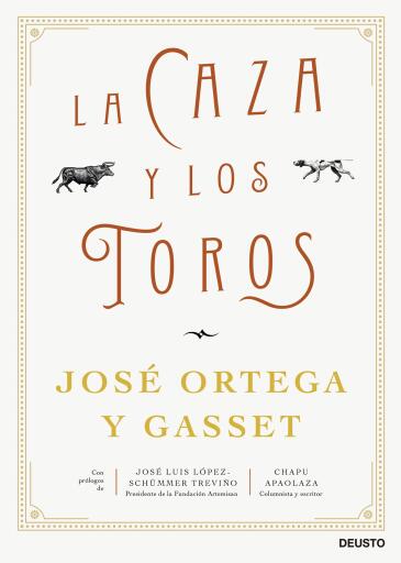 Portada del libro «La caza y los toros», de José Ortega y Gasset