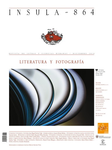 Literatura y fotografía (Ínsula n° 864, diciembre de 2018)