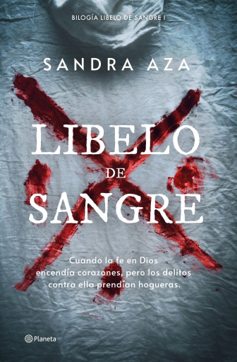 Portada del libro «Libelo de sangre», de Sandra Aza