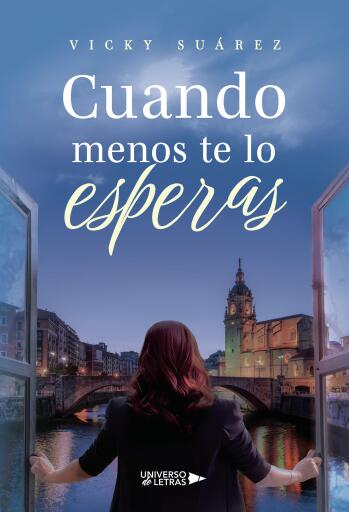 Portada del libro «Cuando menos te lo esperas», de Vicky Suárez