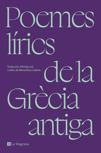 Portada del libro «Poemes lírics de la Grècia antiga», de Maria Rosa Llabrés