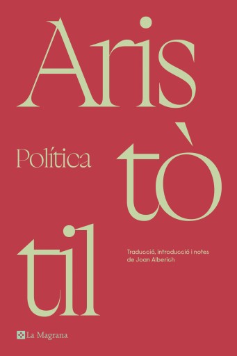 Portada del libro «Política», de Aristòtil