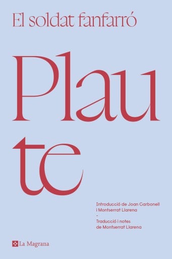 Portada del libro «El soldat fanfarró», de Plaute