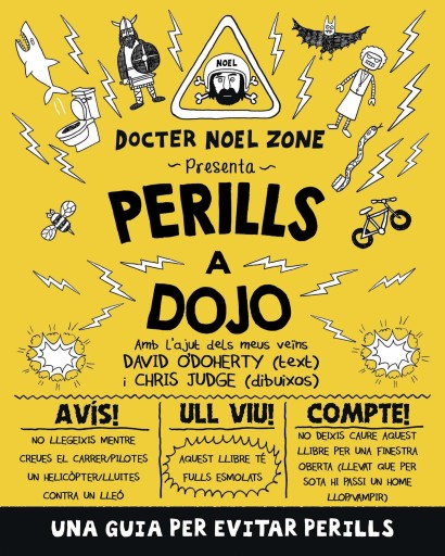Portada del libro «Perills a dojo», de David O'Doherty