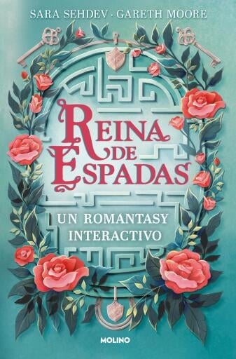 Portada del libro «Reina de espadas. Un romantasy interactivo», de Dr. Gareth Moore, Sara Sehdev