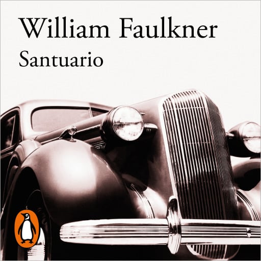 Portada del audiolibro «Santuario», de William Faulkner