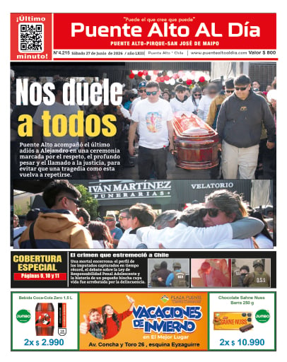 Portada del libro «Edición impresa sábado 27 de Junio 2026»