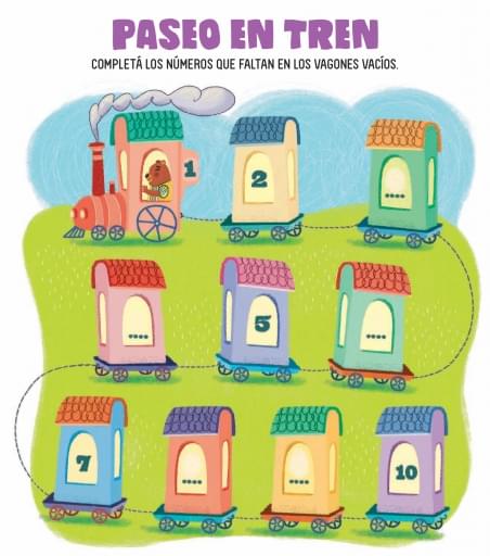 Números: Paseo en tren