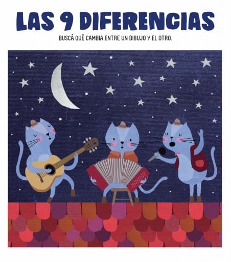 Las diferencias: Gatos músicos