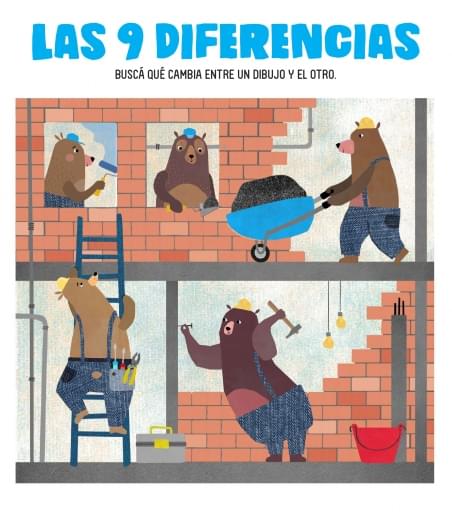 Las diferencias: Osos constructores
