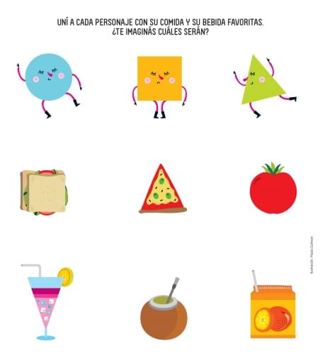 Figuras geométricas: Formas y alimentos