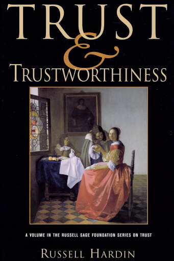 Portada del libro «Trust and Trustworthiness», de Russell Hardin