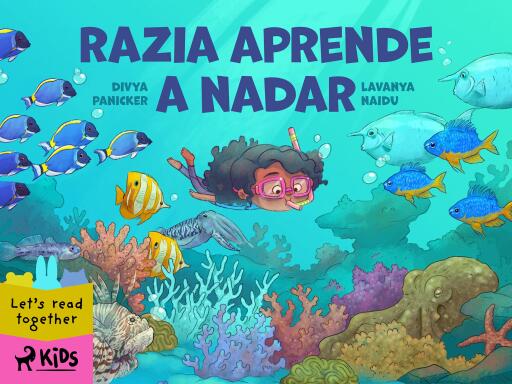 Razia aprende a nadar