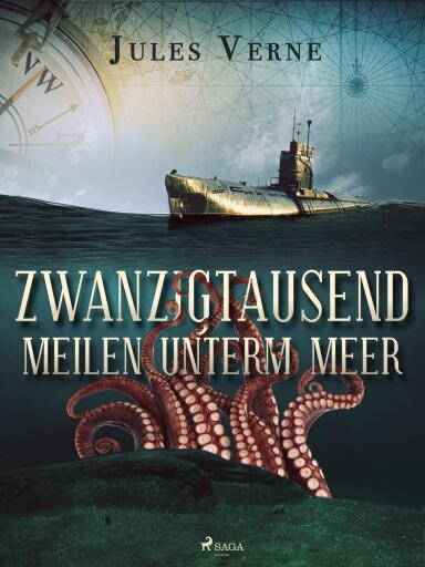 Portada del libro «20.000 Meilen unterm Meer», de Jules Verne