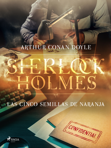 Portada del libro «Las cinco semillas de naranja», de Arthur Conan Doyle