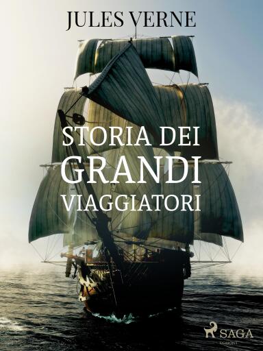 Portada del libro «Storia dei grandi viaggiatori», de Jules Verne