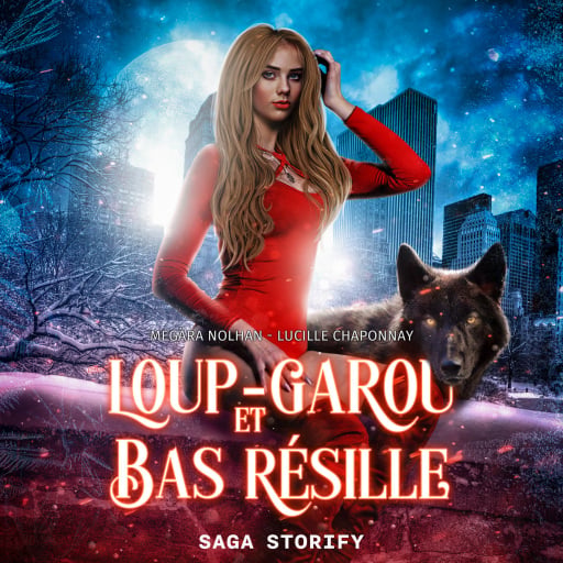 Portada del audiolibro «Loup-garou et bas résille», de Megära Nolhan, Lucille Chaponnay