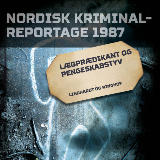Portada del audiolibro «Lægprædikant og pengeskabstyv», de Diverse