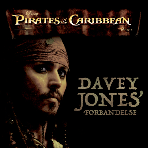 Portada del audiolibro «Pirates of the Caribbean – Davy Jones' forbandelse», de Disney