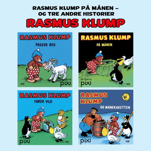 Rasmus Klump på månen – og tre andre historier