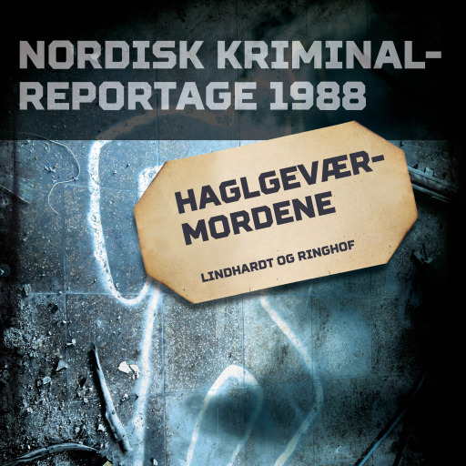Portada del audiolibro «Haglgeværmordene», de Diverse