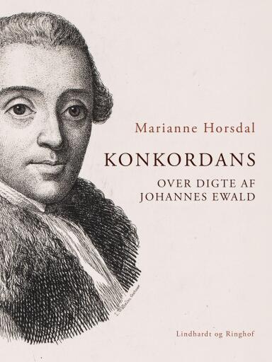 Portada del libro «Konkordans over digte af Johannes Ewald», de Marianne Horsdal