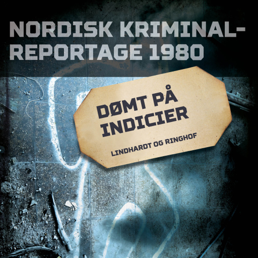 Portada del audiolibro «Dømt på indicier», de Diverse