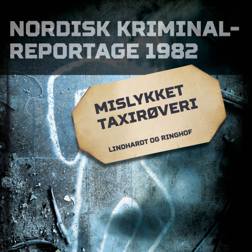 Portada del audiolibro «Mislykket taxirøveri», de Diverse