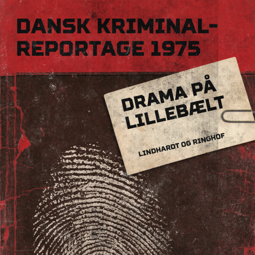 Portada del audiolibro «Drama på Lillebælt», de Diverse