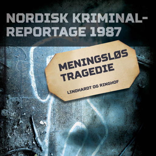 Portada del audiolibro «Meningsløs tragedie», de Diverse