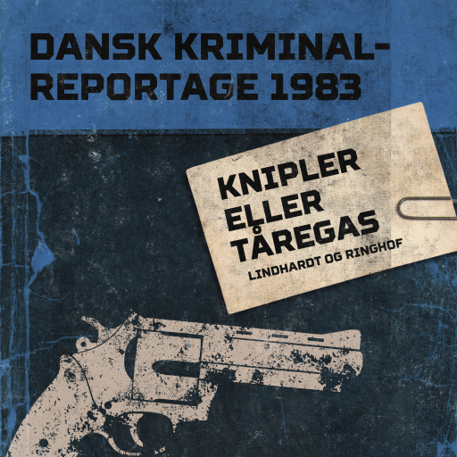 Portada del audiolibro «Knipler eller tåregas», de Diverse