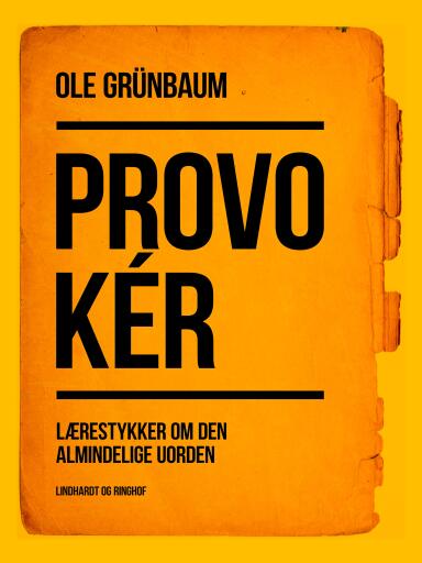 Provokér: Lærestykker om den almindelige uorden