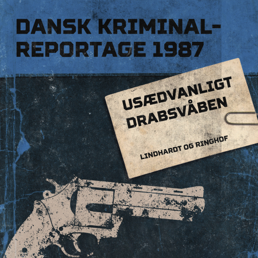 Portada del audiolibro «Usædvanligt drabsvåben», de Diverse