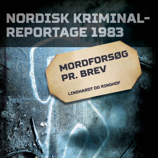 Portada del audiolibro «Mordforsøg pr. brev», de Diverse