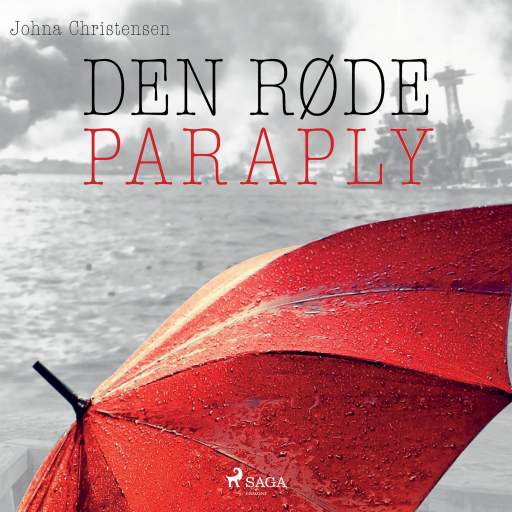 Portada del audiolibro «Den røde paraply», de Johna Christensen