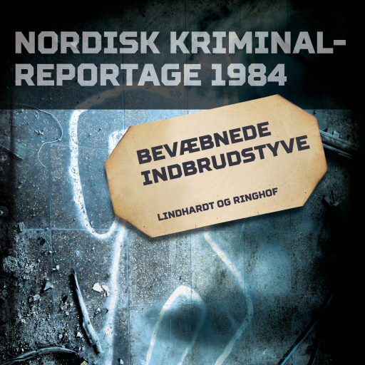 Portada del audiolibro «Bevæbnede indbrudstyve», de Diverse