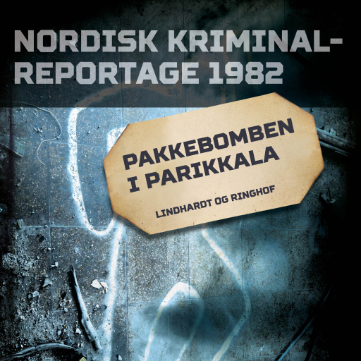 Portada del audiolibro «Pakkebomben i Parikkala», de Diverse