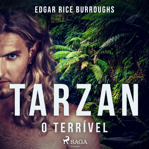 Portada del audiolibro «Tarzan, o terrível», de Edgar Rice Burroughs