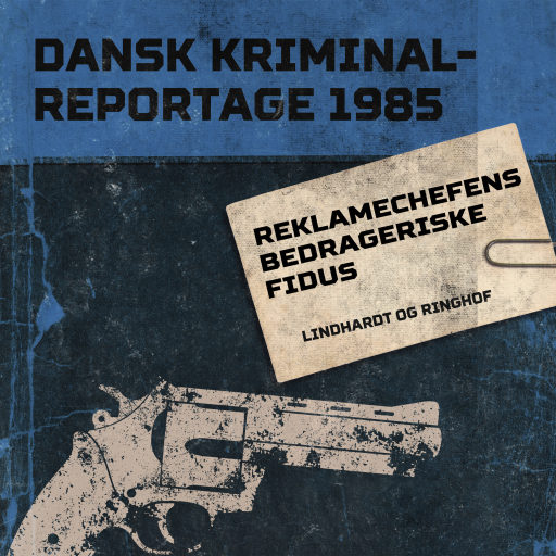 Portada del audiolibro «Reklamechefens bedrageriske fidus», de Diverse